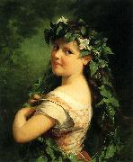 Fritz Zuber-Buhler, Girl with wreath